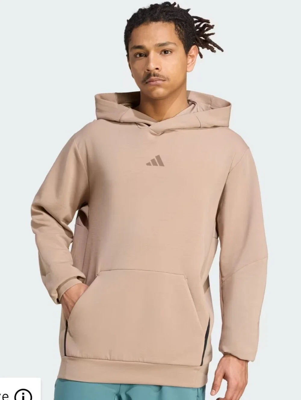 adidas D4T Stretch Hoodie ~ Chalky Brown JX0675 | Men's: L *NWT